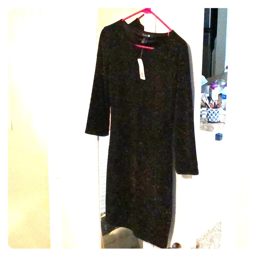 Sparkly black dress forever 21 new with tags